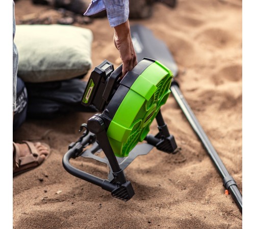 Вентилятор с гибридным питанием Greenworks G24FAN 24V (Без АКБ и ЗУ)
