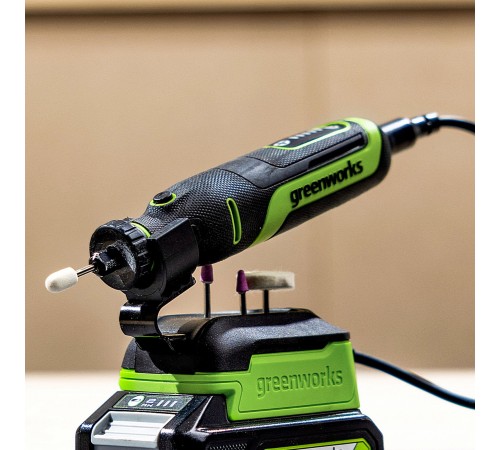 Гравер аккумуляторный Greenworks 24V G24RT (1хАКБ 2Ач и ЗУ)