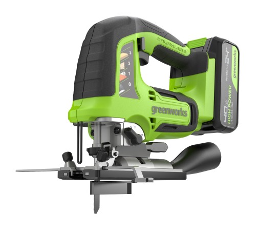Лобзик аккумуляторный  Greenworks 24V GD24JS120 (1хАКБ 4Ач и ЗУ)