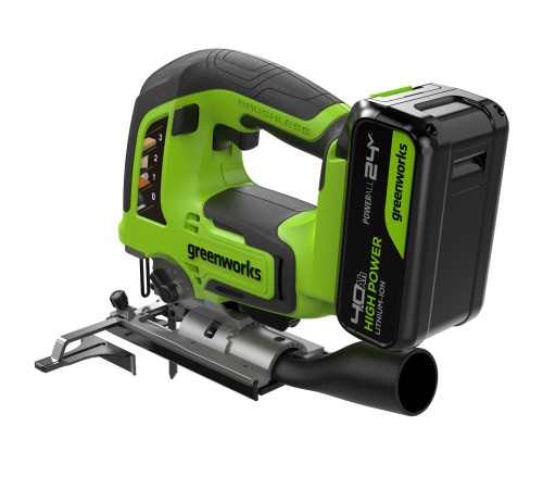 Лобзик аккумуляторный  Greenworks 24V GD24JS120 (1хАКБ 4Ач и ЗУ)