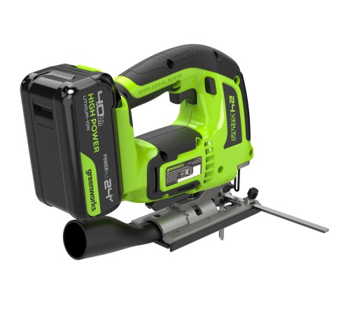 Лобзик аккумуляторный  Greenworks 24V GD24JS120 (1хАКБ 4Ач и ЗУ)