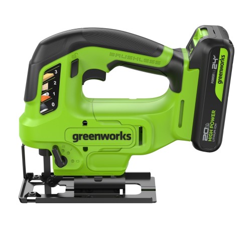 Лобзик аккумуляторный Greenworks 24V GD24JS90 (1хАКБ 4Ач и ЗУ)