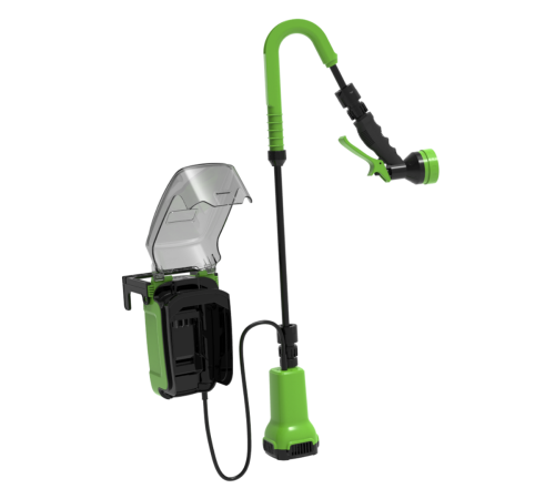 Насос аккумуляторный для полива из бочки Greenworks 24V G24SWP (1хАКБ 2Ач, ЗУ)