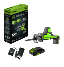 Пила сабельная аккумуляторная  Greenworks GPT-CRS-25 24V (1хАКБ 2Ач и ЗУ)