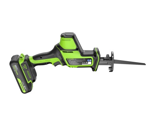 Пила сабельная аккумуляторная  Greenworks GPT-CRS-25 24V (1хАКБ 2Ач и ЗУ)