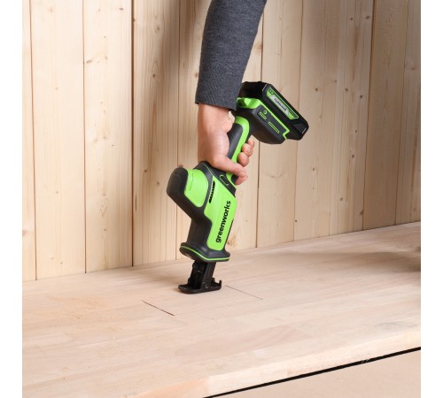 Пила сабельная аккумуляторная Greenworks GPT-CRS-25 24V (1хАКБ 4Ач и ЗУ)