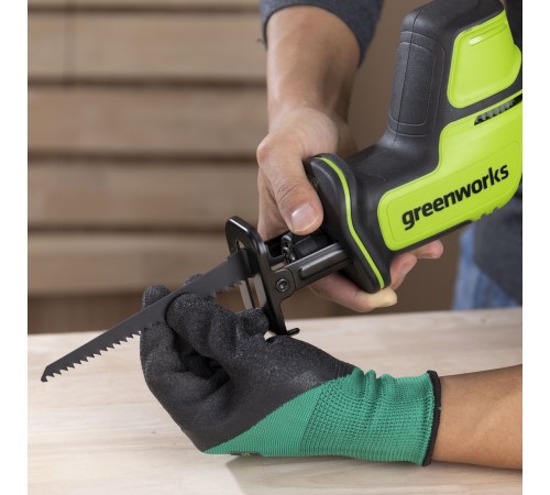 Пила сабельная аккумуляторная Greenworks GPT-CRS-25 24V (1хАКБ 4Ач и ЗУ)