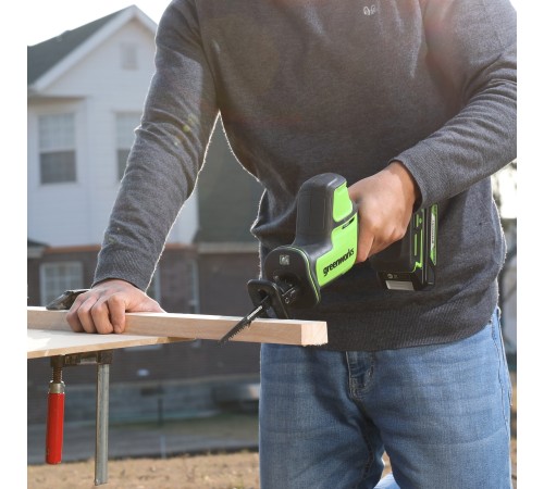 Пила сабельная аккумуляторная Greenworks GPT-CRS-25 24V (1хАКБ 4Ач и ЗУ)