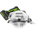 Циркулярная пила аккумуляторная  Greenworks 24V GD24CS (1хАКБ 5Ач и ЗУ)