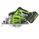 Циркулярная пила аккумуляторная  Greenworks 24V GD24CS (1хАКБ 5Ач и ЗУ)