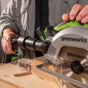 Циркулярная пила аккумуляторная  Greenworks 24V GD24CS (1хАКБ 5Ач и ЗУ)