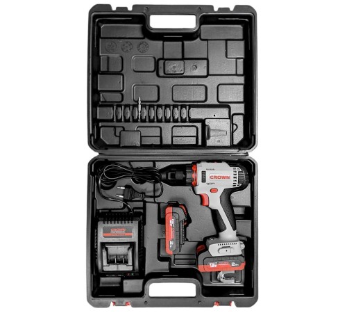 Винтоверт аккумуляторный Crown CT21081HB-2 BMC (2хАКБ и ЗУ)