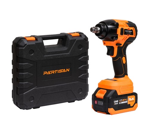 Гайковерт аккумуляторный PARTISAN PCW-2135BL (2хАКБ и ЗУ)