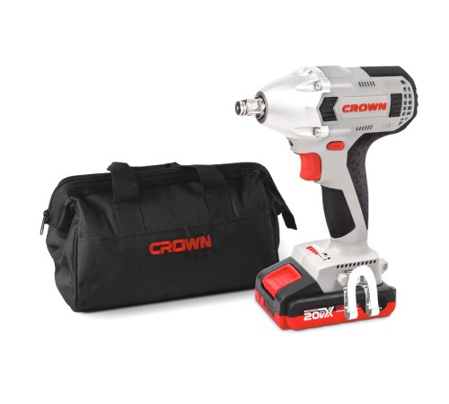 Гайковер ударный аккумуляторный Crown CT22015HX-2 TB (2хАКБ и ЗУ)