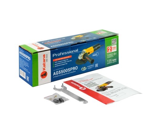 Углошлифмашина одноручная KATANA HD line AG5500S PRO