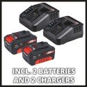 Газонокосилка аккумуляторная Einhell GE-CM 43 Li M Kit (2хАКБ и ЗУ)
