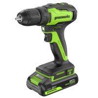 Дрель-шуруповерт аккумуляторная  Greenworks 24V GD24DD35 (2хАКБ 2Ач и ЗУ)