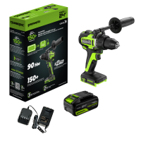 Дрель-шуруповерт аккумуляторная Greenworks 24V GD24DD90 (1хАКБ 4Ач и ЗУ)