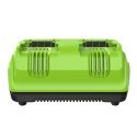 Ультрабыстрое двойное зарядное устройство  Greenworks 24V G24X2C8 8A