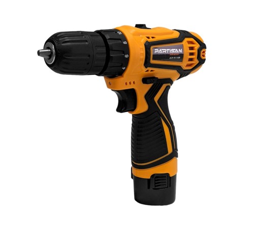 Дрель-шуруповерт аккумуляторная PARTISAN AD-12.14B + набор (2хАКБ и ЗУ)