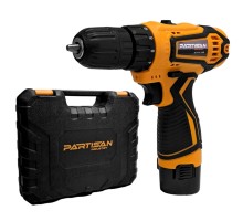 Дрель-шуруповерт аккумуляторная PARTISAN AD-12.14B + набор (2хАКБ и ЗУ)