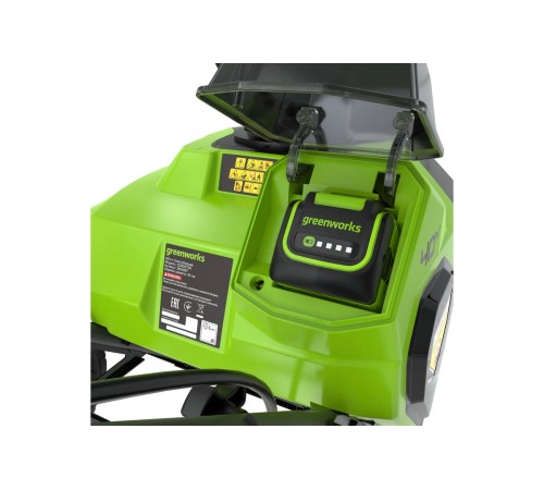 Снегоуборщик аккумуляторный Greenworks 40V G40ST40 (1хАКБ 4Ач и ЗУ) 40см