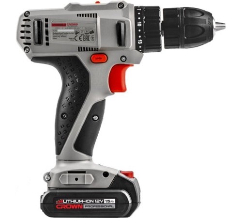 Дрель-шуруповерт аккумуляторная Crown CT21052LH-1.5 BMC (2хАКБ и ЗУ)