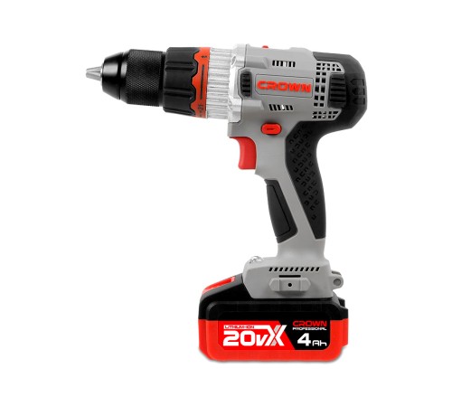 Дрель-шуруповерт аккумуляторная Crown CT21076HMX-4 BMC (2хАКБ и ЗУ)