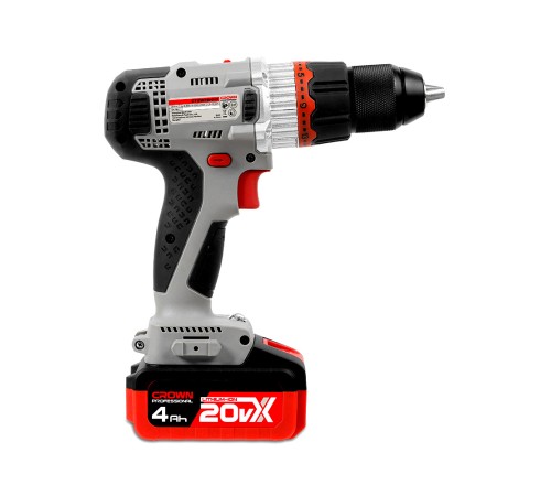 Дрель-шуруповерт аккумуляторная Crown CT21076HMX-4 BMC (2хАКБ и ЗУ)