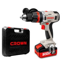 Дрель-шуруповерт аккумуляторная Crown CT21090HMX-4 BMC (2хАКБ и ЗУ)