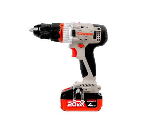 Дрель-шуруповерт аккумуляторная Crown CT21090HMX-4 BMC (2хАКБ и ЗУ)