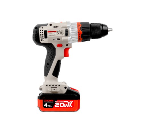 Дрель-шуруповерт аккумуляторная Crown CT21090HMX-4 BMC (2хАКБ и ЗУ)