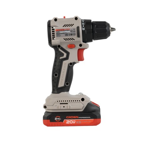 Дрель-шуруповерт аккумуляторная Crown CT21131XS-2 BMC (2хАКБ и ЗУ)