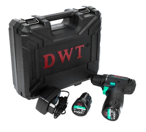 Дрель-шуруповерт аккумуляторная DWT ABSP-12 DN-2 (2хАКБ и ЗУ)