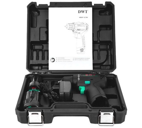 Дрель-шуруповерт аккумуляторная DWT ABSP-12 DN-2 (2хАКБ и ЗУ)