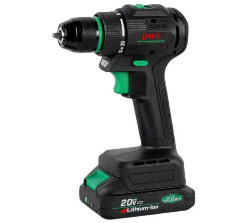 Дрель-шуруповерт аккумуляторная DWT ABSP-20 DNM-2 BMC (2хАКБ и ЗУ)