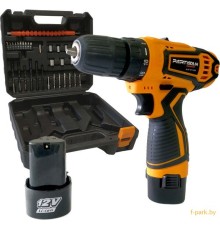 Дрель-шуруповерт аккумуляторная PARTISAN AD-12.14B + набор (2хАКБ и ЗУ)