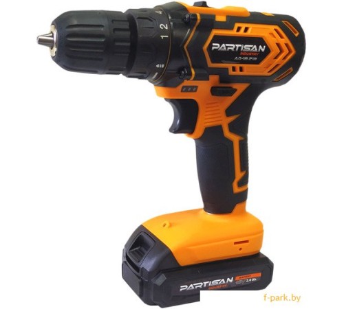 Дрель-шуруповерт аккумуляторная PARTISAN AD-12.14B + набор (2хАКБ и ЗУ)