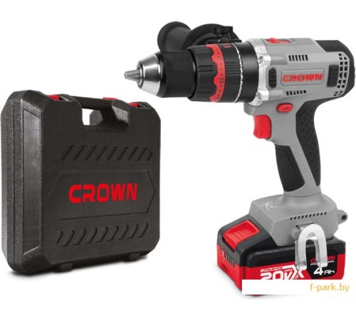 Дрель-шуруповерт аккумуляторная ударная Crown CT21093HMX-4 BMC (2хАКБ и ЗУ)