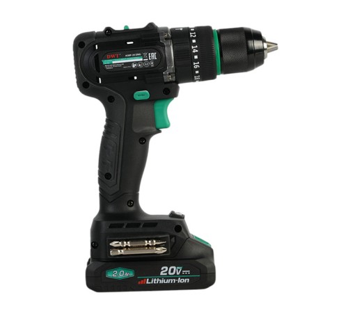 Дрель-шуруповерт ударная аккумуляторная  DWT ASBP-20 DNG-2 BMC (2хАКБ и ЗУ)