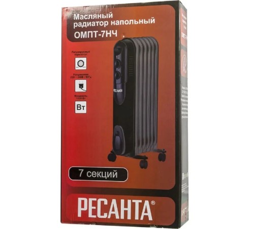 Масляный радиатор Ресанта ОМПТ-7НЧ