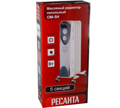 Масляный радиатор Ресанта ОМ-5Н