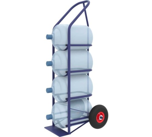 Тележка двухколесная для перевозки 4-х бутылей воды ПТК Приоритет ВД 4 (без колёс)