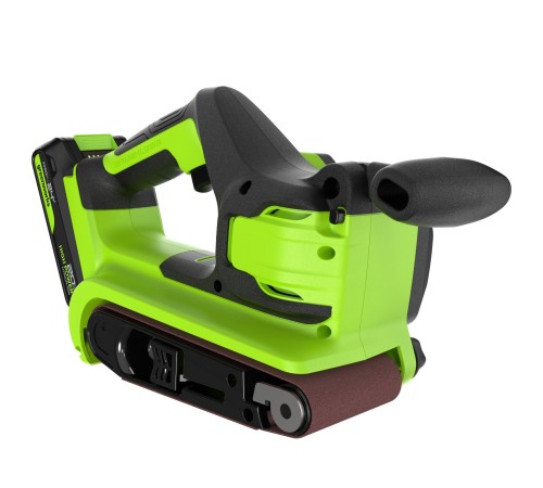 Ленточная шлифовальная машина аккумуляторная Greenworks 24V G24BS (1хАКБ 2Ач и ЗУ)