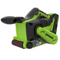 Ленточная шлифовальная машина аккумуляторная Greenworks 24V G24BS (1хАКБ 2Ач и ЗУ)