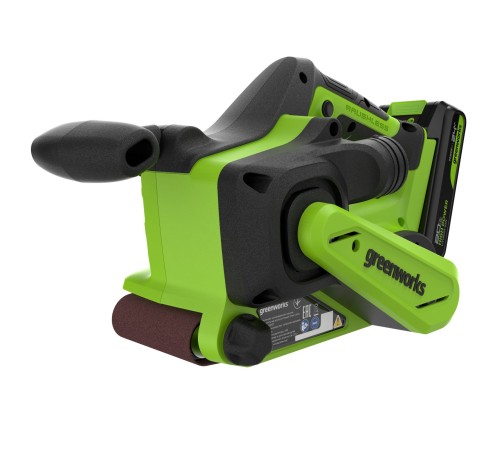 Ленточная шлифовальная машина аккумуляторная Greenworks 24V G24BS (1хАКБ 2Ач и ЗУ)