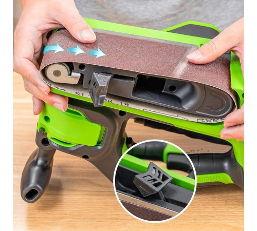 Ленточная шлифовальная машина аккумуляторная Greenworks 24V G24BS (1хАКБ 2Ач и ЗУ)