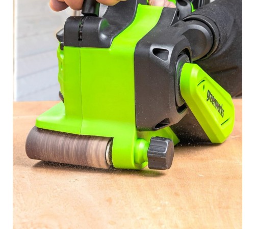 Ленточная шлифовальная машина аккумуляторная Greenworks 24V G24BS (1хАКБ 2Ач и ЗУ)