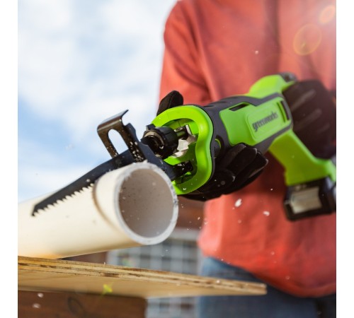 Пила сабельная аккумуляторная  Greenworks 24V PT-BLRS-1 (1хАКБ 4Ач и ЗУ)