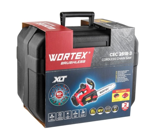 Пила аккумуляторная Wortex CEC 2518-3 ALL1 XLT SET (АКБ и ЗУ)